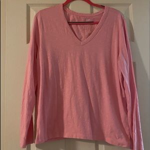Gap Long Sleeved V-Neck T-Shirt, Size XXL